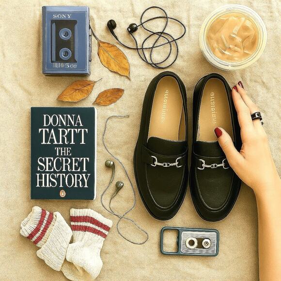 Naturalizer Black Leather Loafers w Chain Detail | Quiet Luxury Fall Capsule - Picture 8 of 16